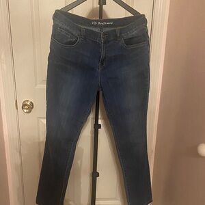 Victoria's Secret Dark Blue Boyfriend Jeans